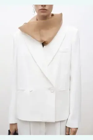 MANGO Americana traje oversize doble botonadura E