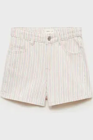 MANGO KIDS Short denim rayas 8