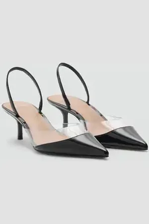 MANGO Zapato tacón panel vinilo 2