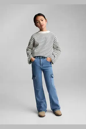 MANGO KIDS Jeans flare cargo 6