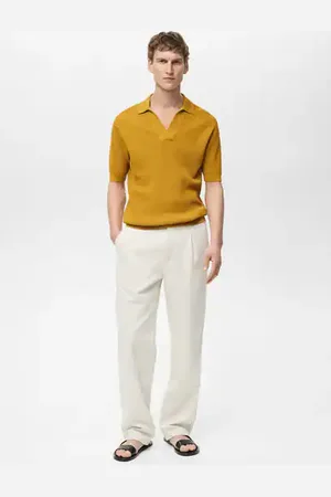 MANGO AN Polo punto fino estructura