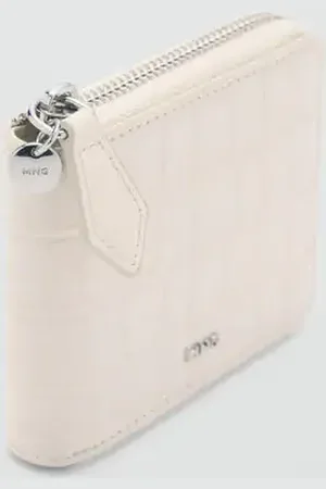 MANGO Billetera mini efecto piel coco Unitalla