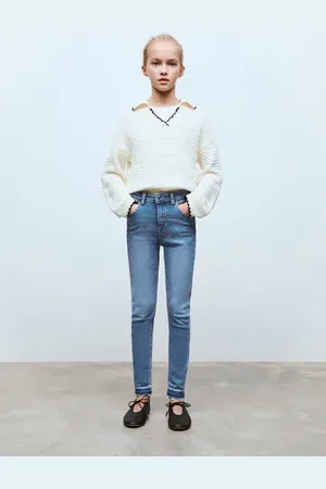 MANGO KIDS Jeans skinny bajo deshilachado 2