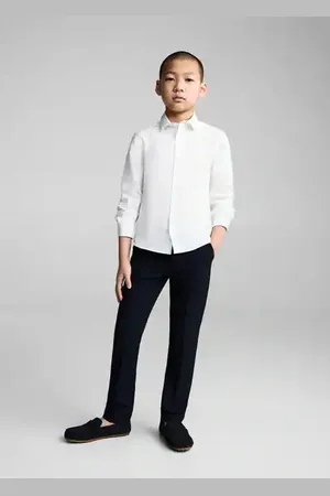 MANGO KIDS Camisa de vestir % algodón