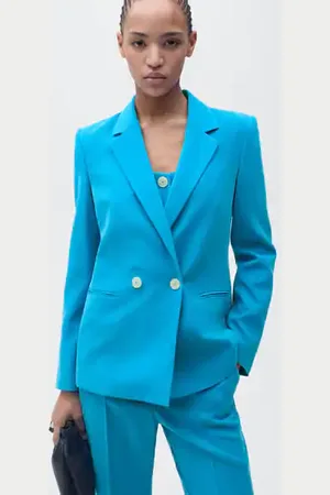 MANGO Americana traje recta