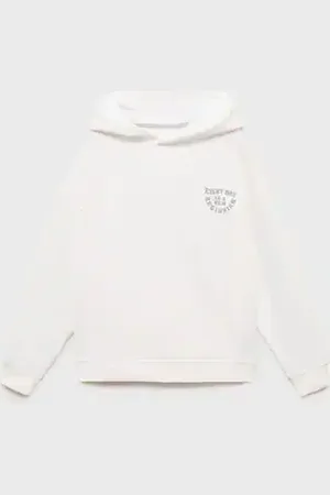 MANGO KIDS Sudadera algodón mensaje estampado años