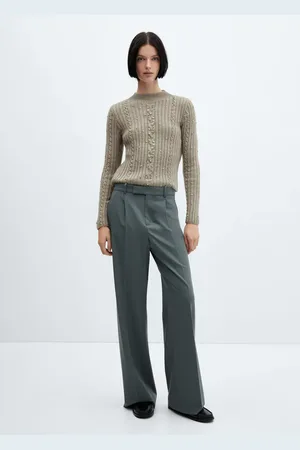 MANGO Jersey canalé detalle strass