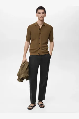 MANGO AN Camisa punto estructura