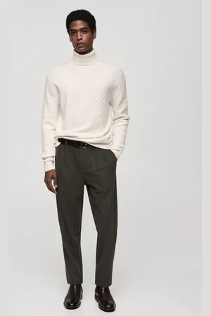 MANGO AN Jersey punto estructura cuello alto