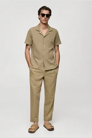 MANGO AN Camisa regular fit punto