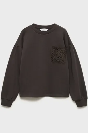 MANGO KIDS Sudadera detalle crochet 2 años