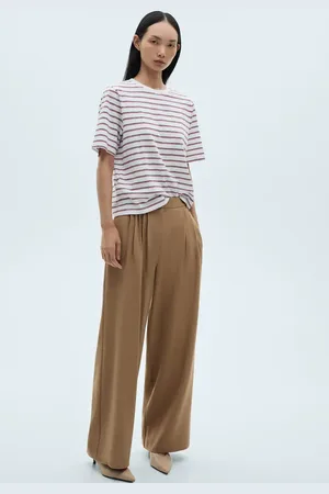 MANGO Camiseta algodón rayas CH