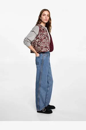 MANGO TEEN Jeans lateral trenzado