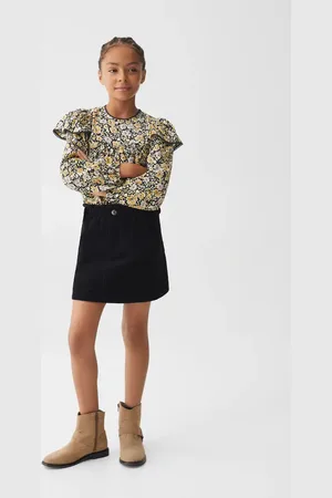 MANGO KIDS Falda algodón pana 2 años