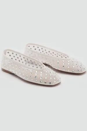 MANGO Zapato mesh detalle strass 4