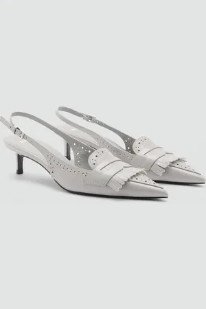 MANGO Zapato tacón flecos 4