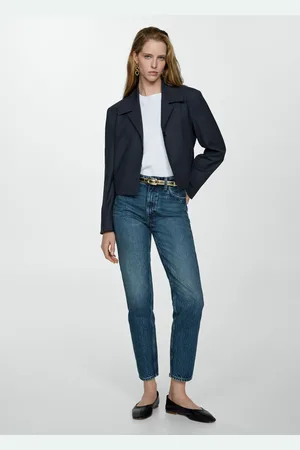 MANGO Jeans om2 mom tiro alto