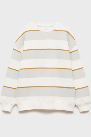 MANGO KIDS Sudadera algodón rayas años