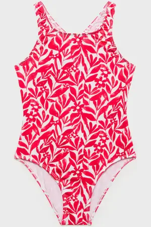 MANGO KIDS Bañador estampado espalda cruzada 4 años