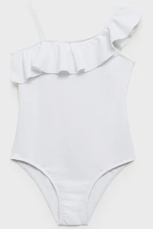 MANGO KIDS Bañador asimétrico volante 4 años