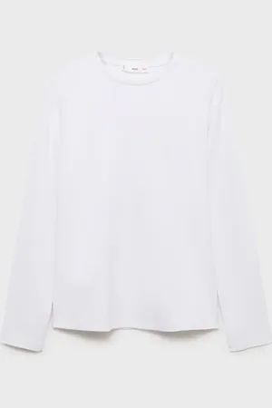 MANGO Camiseta algodón manga larga