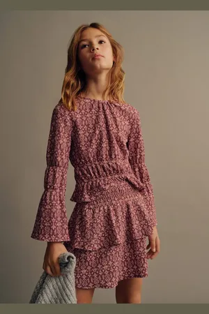 MANGO KIDS Falda estampada volantes 6 años
