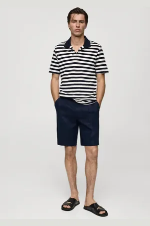 MANGO AN Polo regular fit algodón piqué rayas