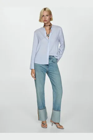 MANGO Camisa fluida rayas CH