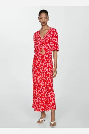 MANGO Falda larga estampada E