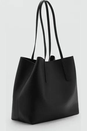 MANGO Bolso shopper efecto abatanado Unitalla