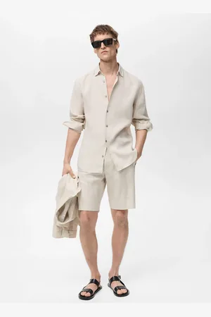 MANGO AN Camisa % lino