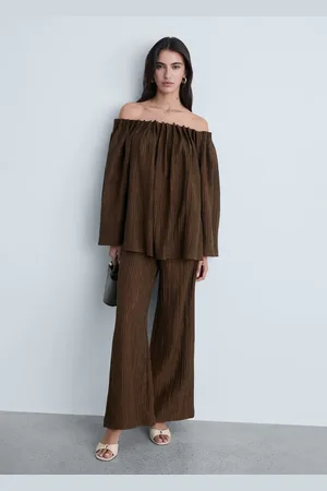 MANGO Blusa fruncida textura CH
