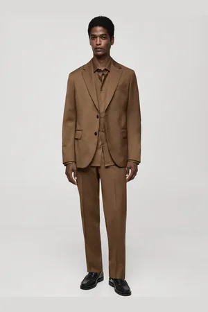 MANGO AN Americana traje slim fit % lana virgen 42