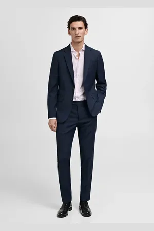 MANGO AN Camisa traje slim fit % algodón
