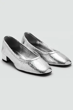 MANGO Zapato tacón craquelado 4
