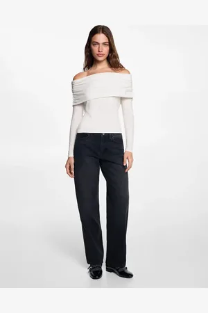 MANGO TEEN Camiseta offshoulder