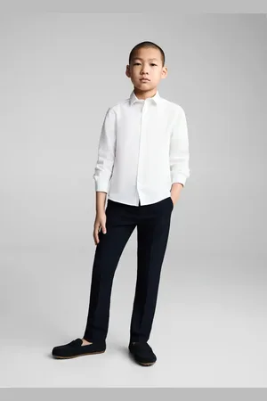 MANGO KIDS Camisa de vestir % algodón