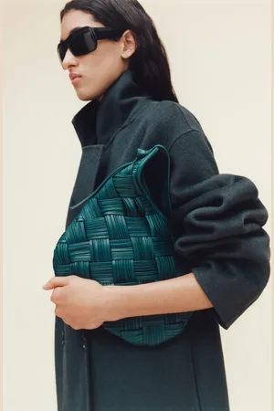 MANGO Bolso piel trenzado Unitalla