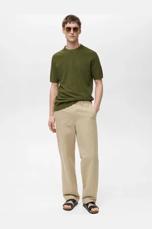 MANGO AN Camiseta punto fino algodón