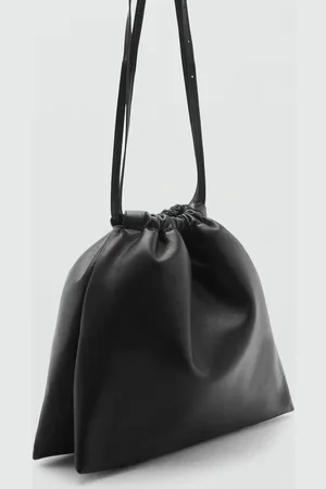 MANGO Bolso piel estilo saco Unitalla
