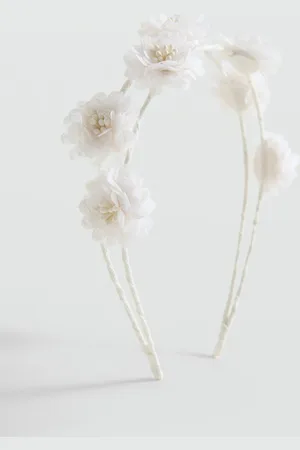 MANGO KIDS Diadema flores Unitalla