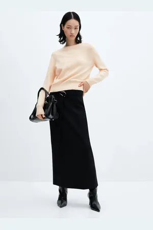 MANGO Jersey punto cuello redondo E