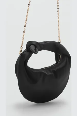 MANGO Bolso mano satinado Unitalla