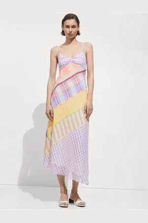 MANGO Vestido estampado tirantes CH