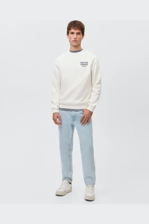 MANGO TEEN Sudadera algodón mensaje estampado