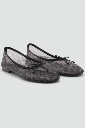 MANGO Bailarina semitransparente leopardo
