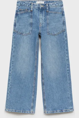 MANGO KIDS Jeans wideleg tiro alto 2