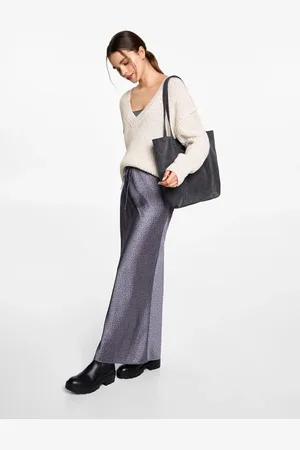 MANGO TEEN Jersey oversize cuello pico