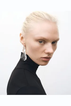 MANGO Pendientes cristales colgantes Unitalla