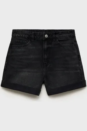 MANGO Shorts tiro alto bajo vuelto